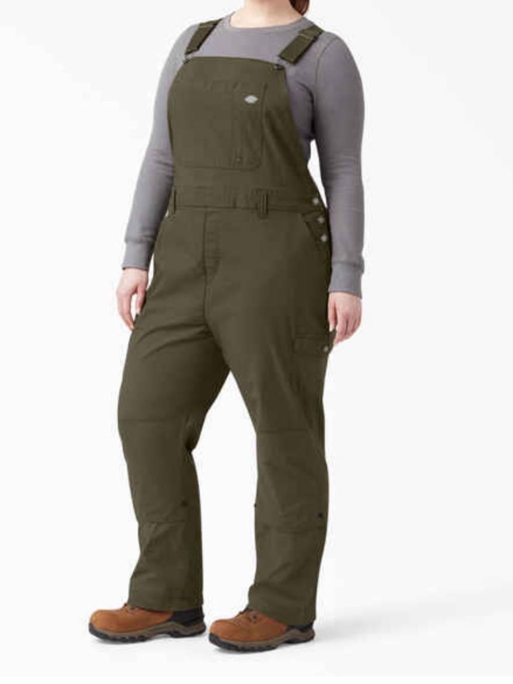 Dickies Women's Plus Cooling Ripstop Bib Overalls